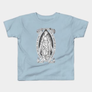 Immaculate Conception 03 - Marian blue bkg Kids T-Shirt